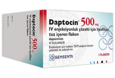 DAPTOCIN 500 MG IV ENJEKSIYONLUK COZELTI ICIN LIYOFILIZE TOZ ICEREN FLAKON (1 FLAKON) İlaç Görseli
