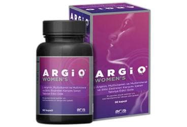 ARGIO WOMENS L-ARGININ, MULTIVITAMIN, MULTIMINERAL VE BITKI EKSTRELERI KARISIMI ICEREN TAKVIYE EDICI GIDA 90 kapsül İlaç Görseli