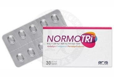 NORMOTRI 5 MG/1,25 MG/4,07 MG FILM KAPLI TABLET (30 TABLET) İlaç Görseli