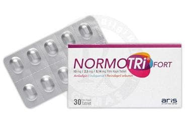 NORMOTRI FORT 10 MG/2,5 MG/8,14 MG FILM KAPLI TABLET İlaç Görseli
