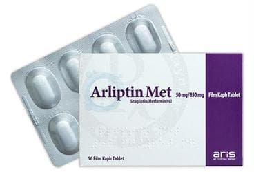 ARLIPTIN MET 50 MG/850 MG FILM KAPLI TABLET (56 TABLET) İlaç Görseli