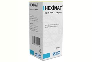 HEXINAT %0.15 + % 0.12 GARGARA (200 ML) İlaç Görseli