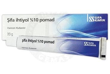 SIFA IHTIYOL POMAD %10 20 g tüp İlaç Görseli