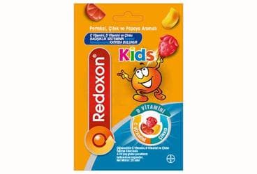 REDOXON KIDS C VITAMINI, D VITAMINI VE CINKO ICEREN CIGNEME TABLETI 25 tablet İlaç Görseli