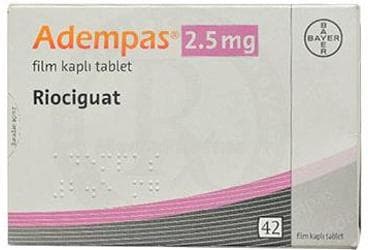 ADEMPAS 2,5 MG 42 FILM KAPLI TABLET İlaç Görseli