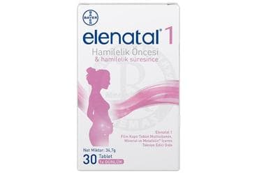 ELENATAL 1 MULTIVITAMIN, MINERAL VE METAFOLIN ICEREN FILM TABLET 30 tablet İlaç Görseli