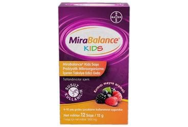 MIRABALANCE KIDS SASE TAKVIYE EDICI GIDA 12 saşe İlaç Görseli
