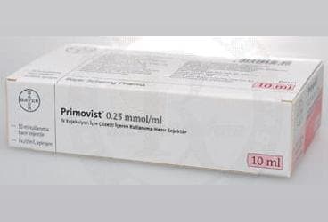 PRIMOVIST 0,25 MMOL/ML ENJEKTABL SOLUSYON ICEREN KULLANIMA HAZIR ENJEKTOR 1x10 ML İlaç Görseli