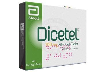 DICETEL 100 MG 40 FILM TABLET İlaç Görseli