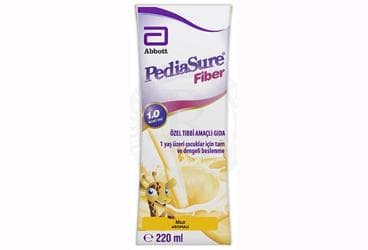 PEDIASURE FIBER MUZ AROMALI 220 ML İlaç Görseli