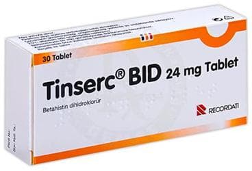 TINSERC BID 24 MG TABLET (30 TABLET) İlaç Görseli