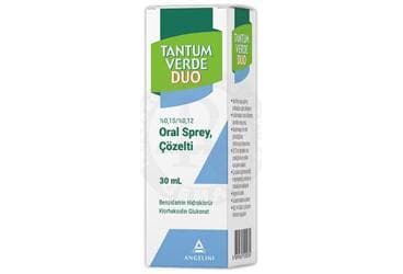 TANTUM VERDE DUO % 0,15 / % 0,12 ORAL SPREY,COZELTI (30 ML) İlaç Görseli