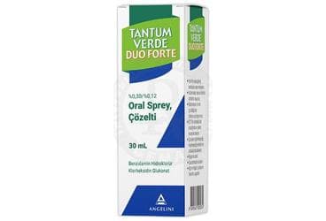 TANTUM VERDE DUO FORTE %0.30 + %0.12 ORAL SPREY, COZELTI (30 ML) İlaç Görseli