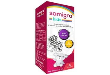 SAMIGRA KIDS KARA MURVER EKSTRATI 120 ml şişe İlaç Görseli
