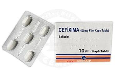 CEFIXIMA 400 MG FILM KAPLI TABLET (10 TABLET) İlaç Görseli