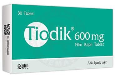 TIODIK 600 MG FILM KAPLI TABLET (30 FILM KAPLI TABLET) İlaç Görseli