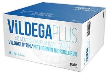 VILDEGA PLUS 50 MG/850 MG FILM KAPLI TABLET (60 TABLET) İlaç Görseli