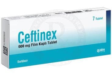 CEFTINEX 600 MG FILM TABLET (7 TABLET) İlaç Görseli