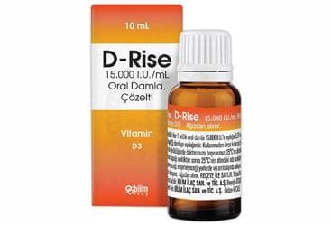 D-RISE 15.000 I.U./ML ORAL DAMLA, COZELTI (10 ML) İlaç Görseli