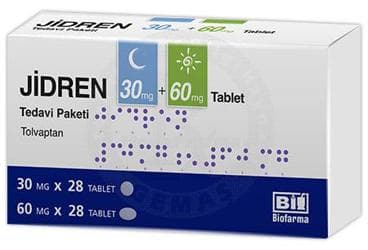JIDREN 30 MG + 60 MG TABLET, TEDAVI PAKETI 56 ADET (28 ADET 30 MG VE 28 ADET 60 MG TABLET) İlaç Görseli