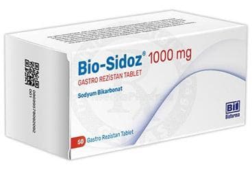 BIO-SIDOZ 1000 MG GASTRO REZISTAN TABLET (50 TABLET) İlaç Görseli