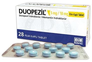 DUOPEZIL 5 MG/10 MG FILM KAPLI TABLET (28 FILM KAPLI TABLET) İlaç Görseli