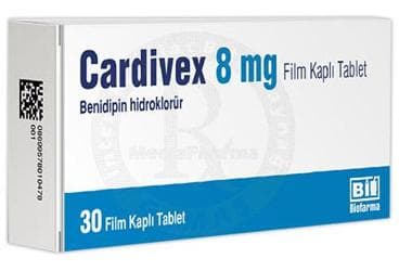 CARDIVEX 8 MG FILM KAPLI TABLET (30 TABLET) İlaç Görseli