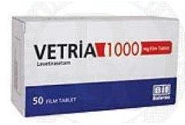 VETRIA 1000 MG FILM KAPLI TABLET (50 TABLET) İlaç Görseli