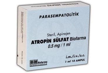 ATROPIN SULFAT BIOFARMA  0,50 MG/1 ML 10 AMPUL İlaç Görseli