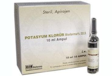 POTASYUM KLORUR BIOFARMA %22.5 10 ML 10 AMPUL İlaç Görseli