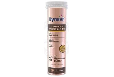 DYNAVIT VITAMIN C + VITAMIN D3 + ZINC (CINKO) ICEREN EFERVESAN TABLET 20 tablet İlaç Görseli