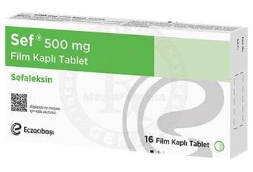 SEF 500 MG 16 TABLET İlaç Görseli