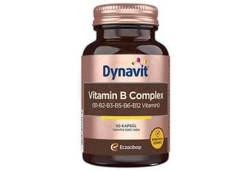 DYNAVIT VITAMIN B COMPLEX TAKVIYE EDICI GIDA KAPSUL 50 kapsül İlaç Görseli