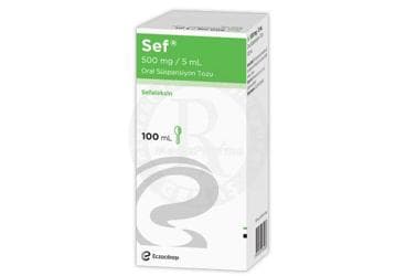 SEF 500 MG/5 ML ORAL SUSPANSIYON TOZU (1 SISE) İlaç Görseli