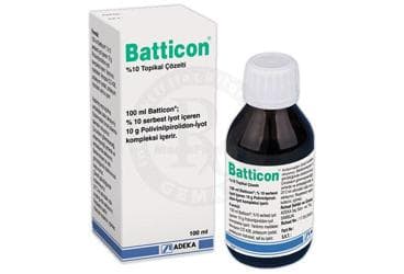 BATTICON %10 TOPIKAL COZELTI (100 ML) İlaç Görseli