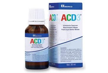 ACD3 VITAMIN ICEREN ORAL DAMLA 20 ml şişe İlaç Görseli