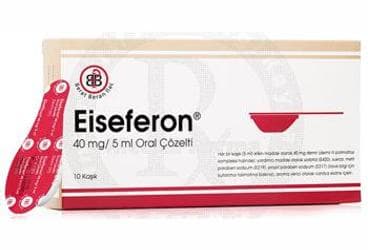 EISEFERON 40 MG/5 ML ORAL COZELTI 10 KASIK İlaç Görseli