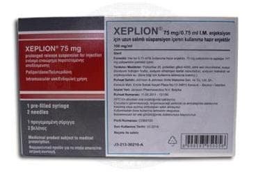 XEPLION 75 MG/0,75 ML IM ENJEKSIYON ICIN UZUN SALIMLI SUSPANSIYON İlaç Görseli