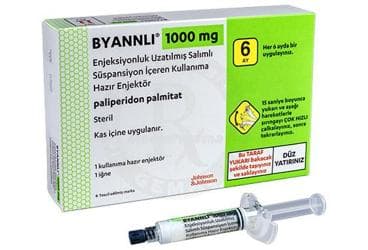 BYANNLI 1000 MG ENJEKSIYONLUK UZATILMIS SALIMLISUSPANSIYON ICEREN KULLANIMA HAZIR ENJEKTOR (1 ADET) İlaç Görseli