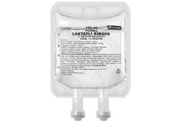 POLIFLEKS LAKTATLI RINGER SOLUSYONU 150 ML (PVC TORBA) SETLI İlaç Görseli