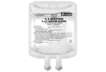 POLIFLEKS %5 DEKSTROZ %0,2 SODYUM KLORUR SOLUSYON 250 ML SETLI PVC TORBA İlaç Görseli