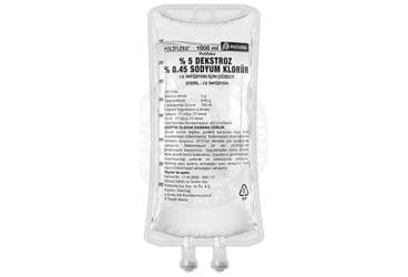 POLIFLEKS %5 DEKSTROZ %0,45 SODYUM KLORUR SOLUSYON 1000 ML SETLI PVC TORBA İlaç Görseli