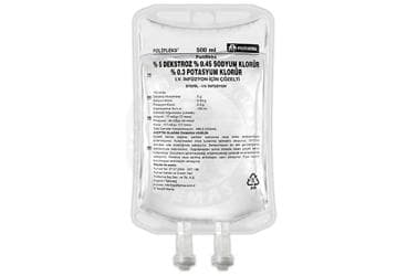 POLIFLEKS %5 DEKSTROZ %0,45 SODYUM KLORUR %0,3 POTASYUM KLORUR SOLUSYON 500 ML SETSIZ PVC TORBA İlaç Görseli