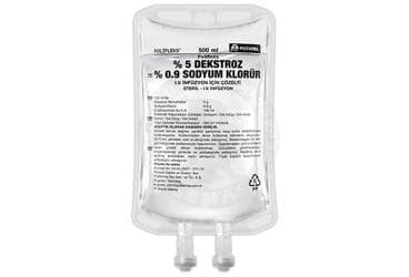 POLIFLEKS &5 DEKSTROZ %0,9 NaCl SOLUSYONU 500 ML PVC SETSIZ İlaç Görseli