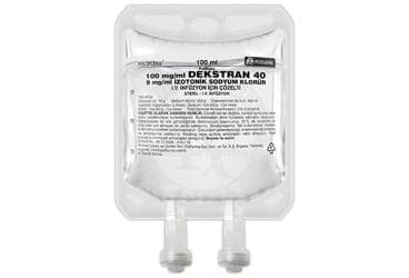 POLIFLEKS DEKSTRAN 40 IZOTONIK SODYUM KLORUR SOLUSYON 100 ML SETSIZ(PVC) İlaç Görseli