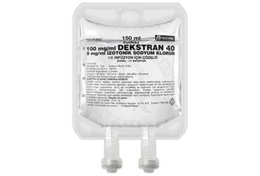 POLIFLEKS DEKSTRAN 40 IZOTONIK SODYUM KLORUR SOLUSYON 150 ML SETLI(PVC) İlaç Görseli