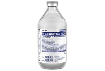 %5 DEKSTROZ %0,45 SODYUM KLORUR SOLUSYONU 500 ML SETLI (CAM SISE) İlaç Görseli
