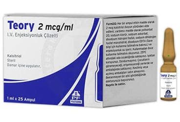 TEORY 2 MCG/ML IV ENJEKSIYONLUK COZELTI İlaç Görseli