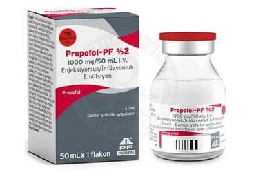 PROPOFOL-PF %2 1000 MG/50 ML I.V
ENJEKSIYONLUK/INFUZYONLUK EMULSIYON (1 FLAKON) İlaç Görseli