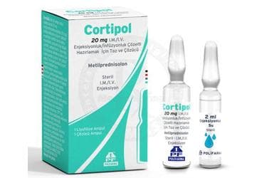 CORTIPOL 20 MG I.M./I.V. ENJEKSIYONLUK/INFUZYONLUK COZELTI HAZIRLAMAK ICIN TOZ VE COZUCU İlaç Görseli